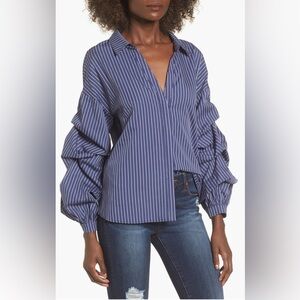 Astr Ruffle Sleeve Shirt